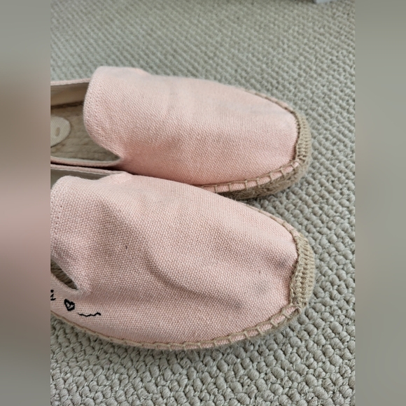 Peach colored All You Need Is Love Espadrilles - Picture 7 of 11